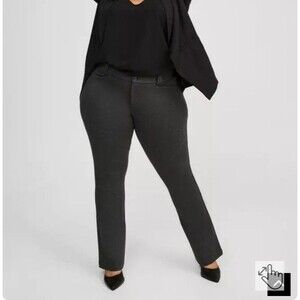 Torrid Trouser Bootcut Ponte Pant Heather Grey Work 22W